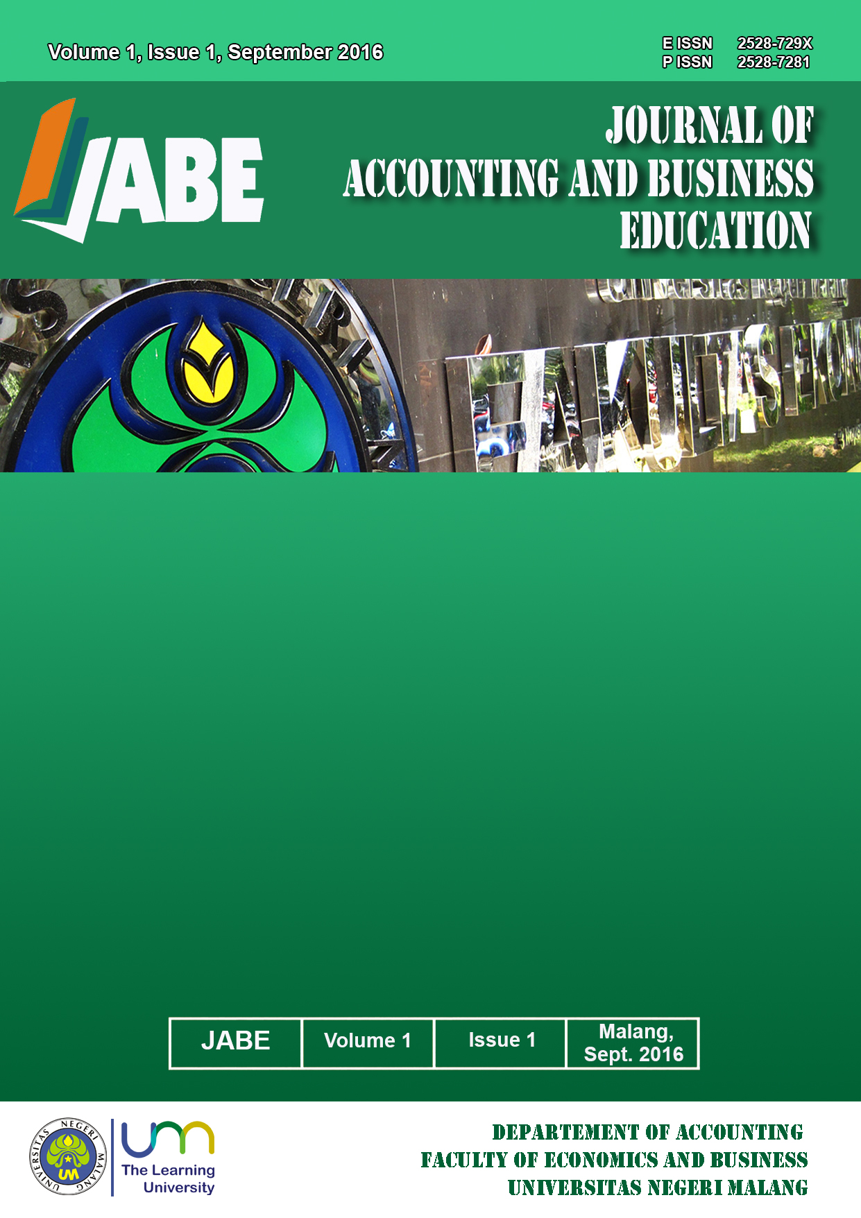 JABE (JOURNAL OF ACCOUNTING AND BUSINESS EDUCATION)