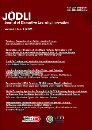 Journal of Disruptive Learning Innovation (JODLI)