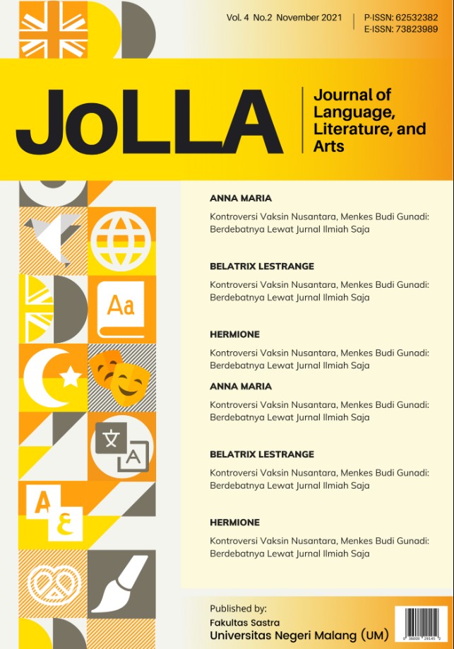 JoLLA: Journal of Language, Literature, and Arts